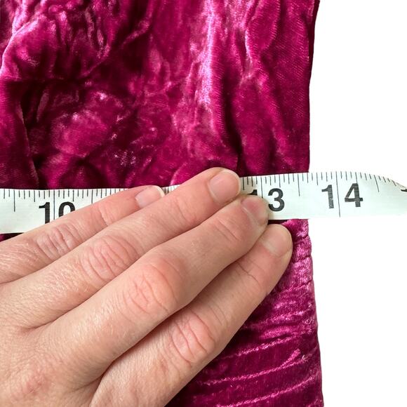 A.L.C. Kiera Dress Crushed Velvet Pink - Picture 11 of 13